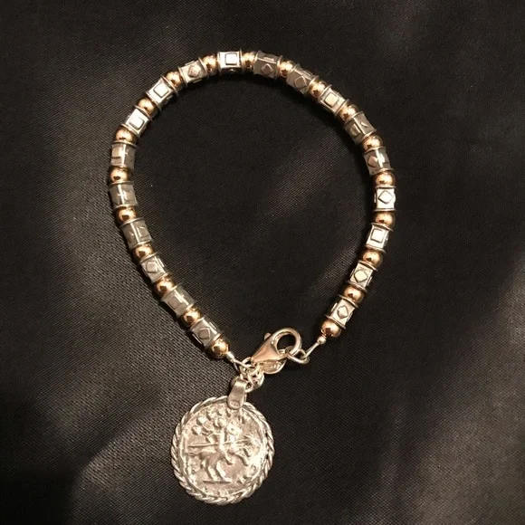 Silpada Gold &Silver Coin Bracelet - Picture 2 of 3